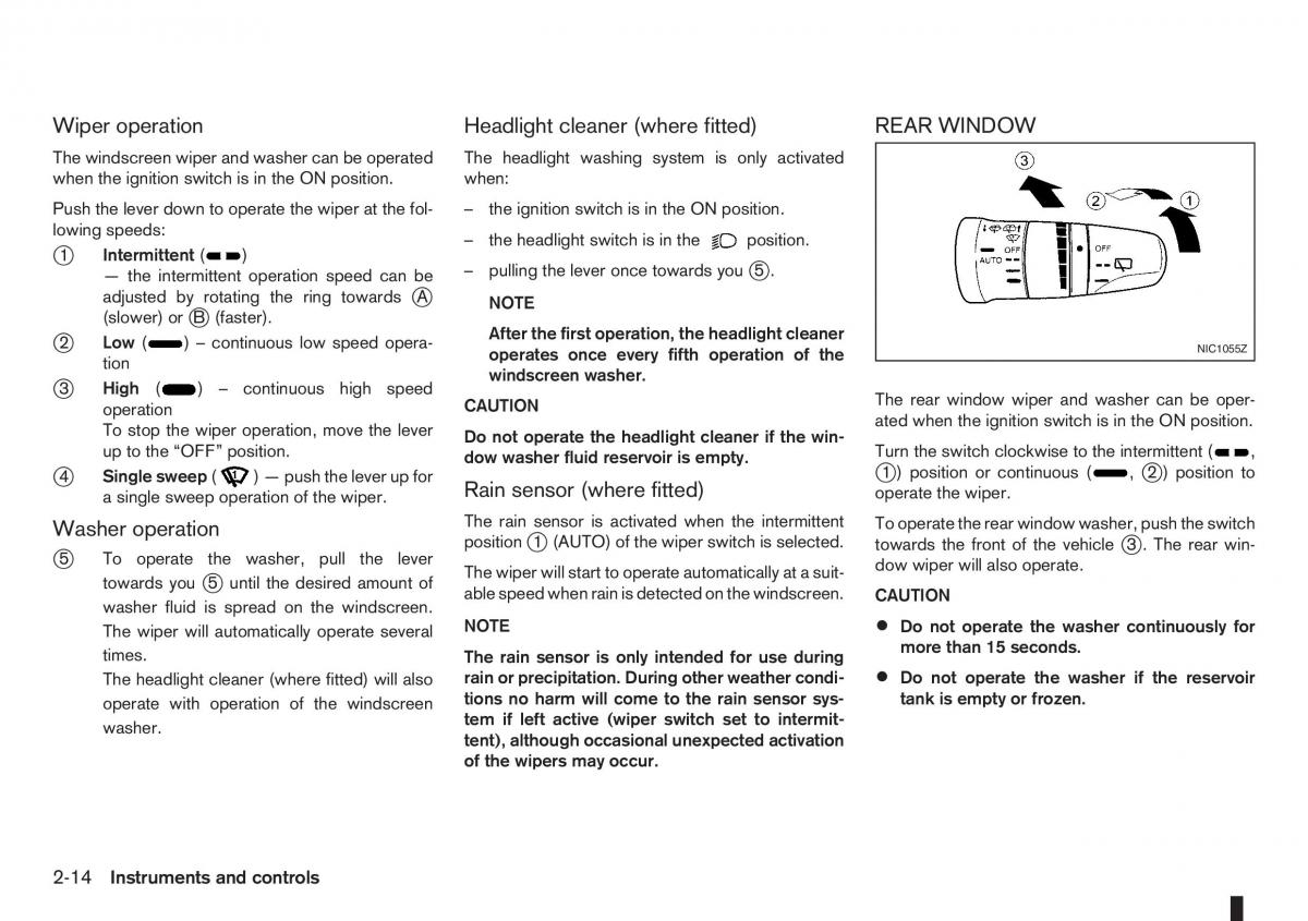 Nissan Note I 1 E11 owners manual / page 56