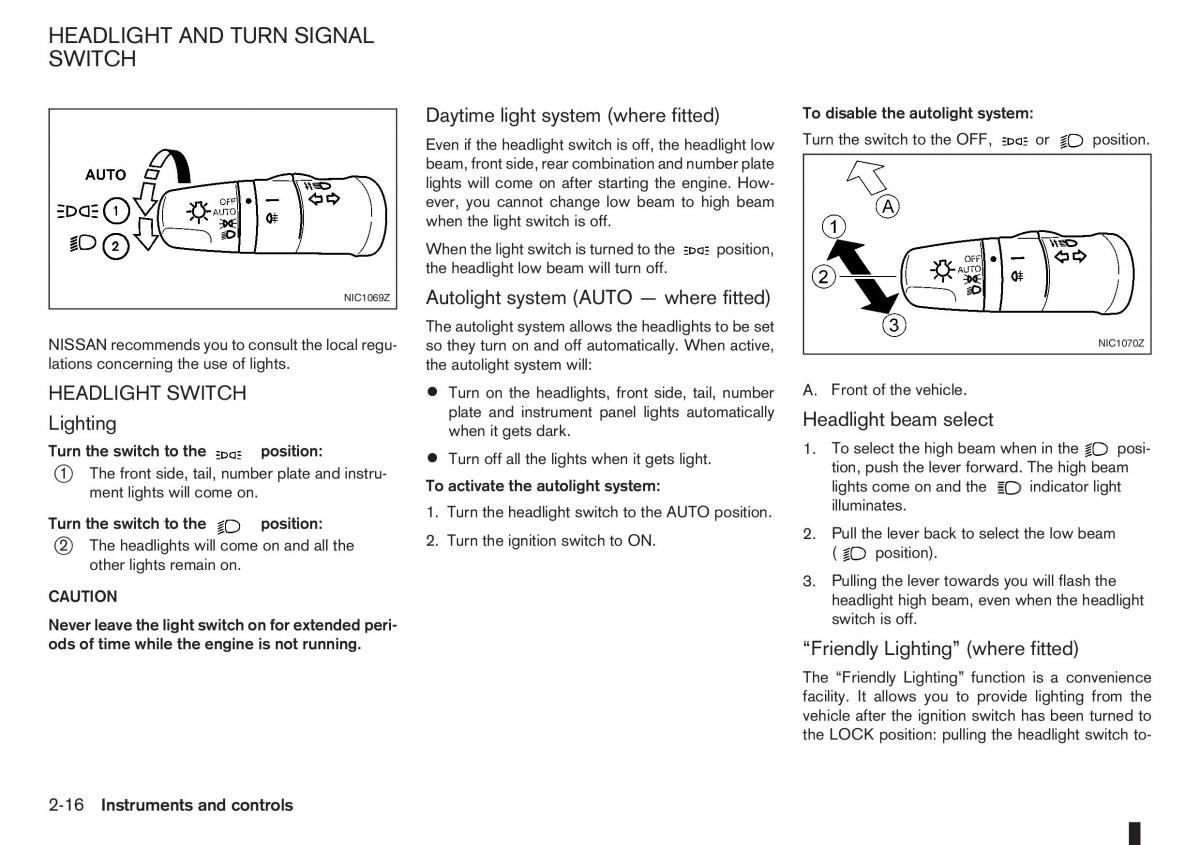 Nissan Note I 1 E11 owners manual / page 58