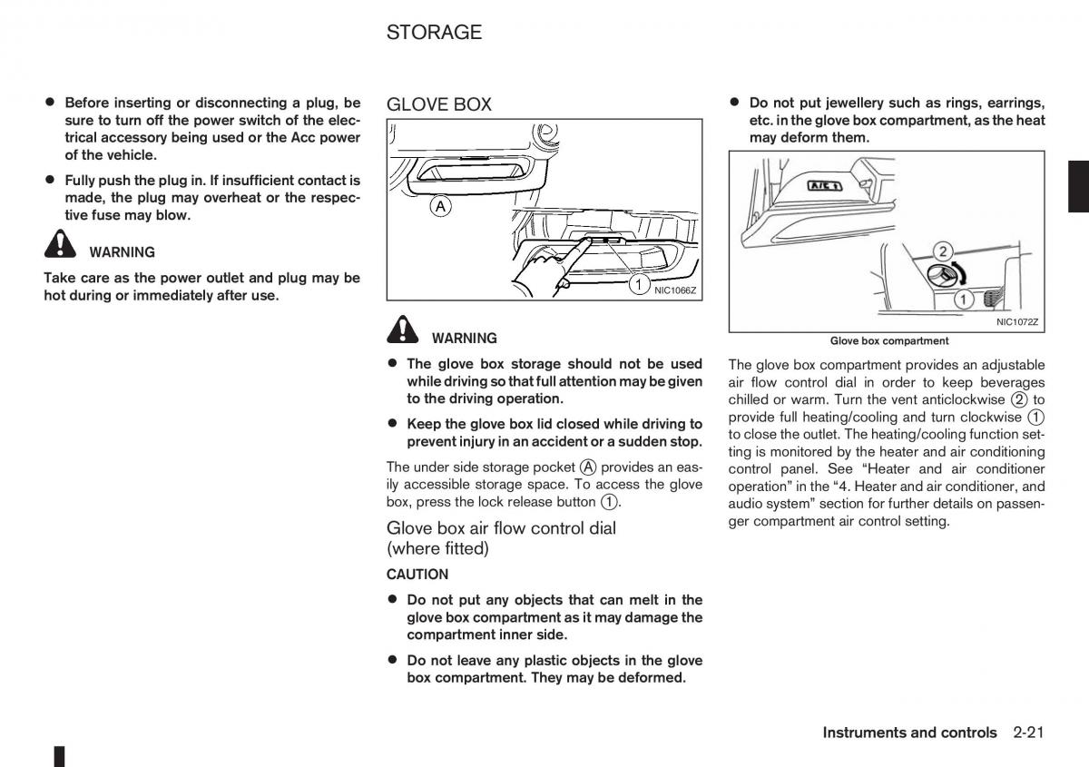 Nissan Note I 1 E11 owners manual / page 63