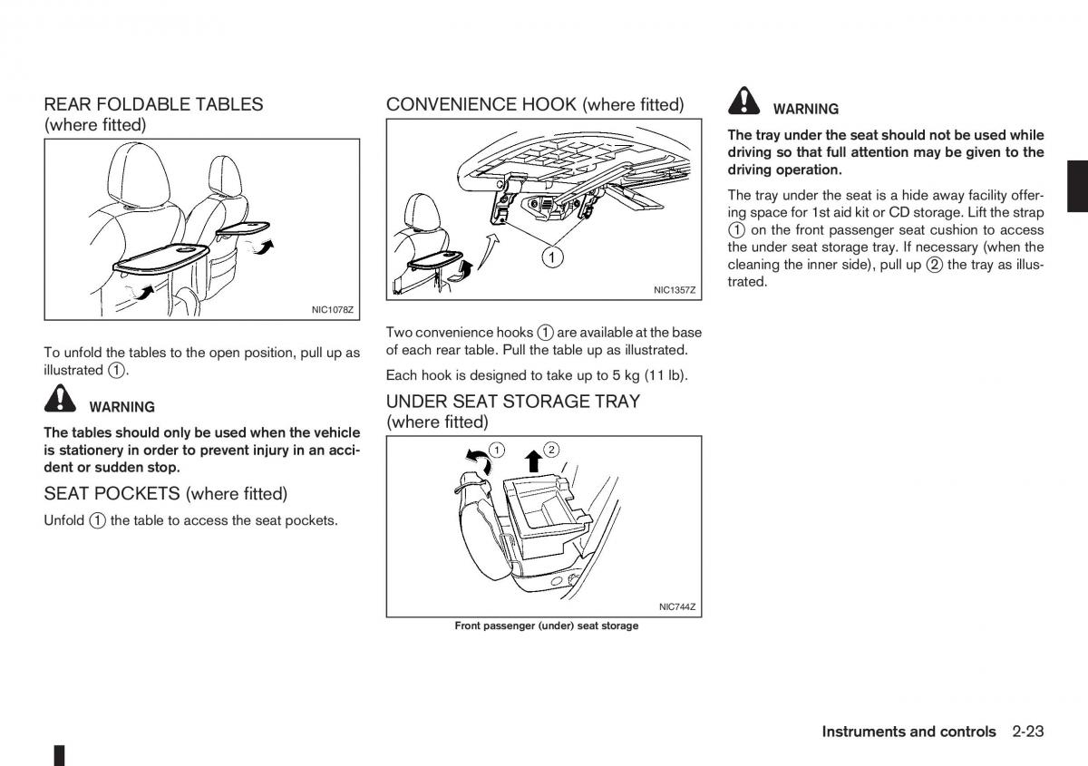 Nissan Note I 1 E11 owners manual / page 65