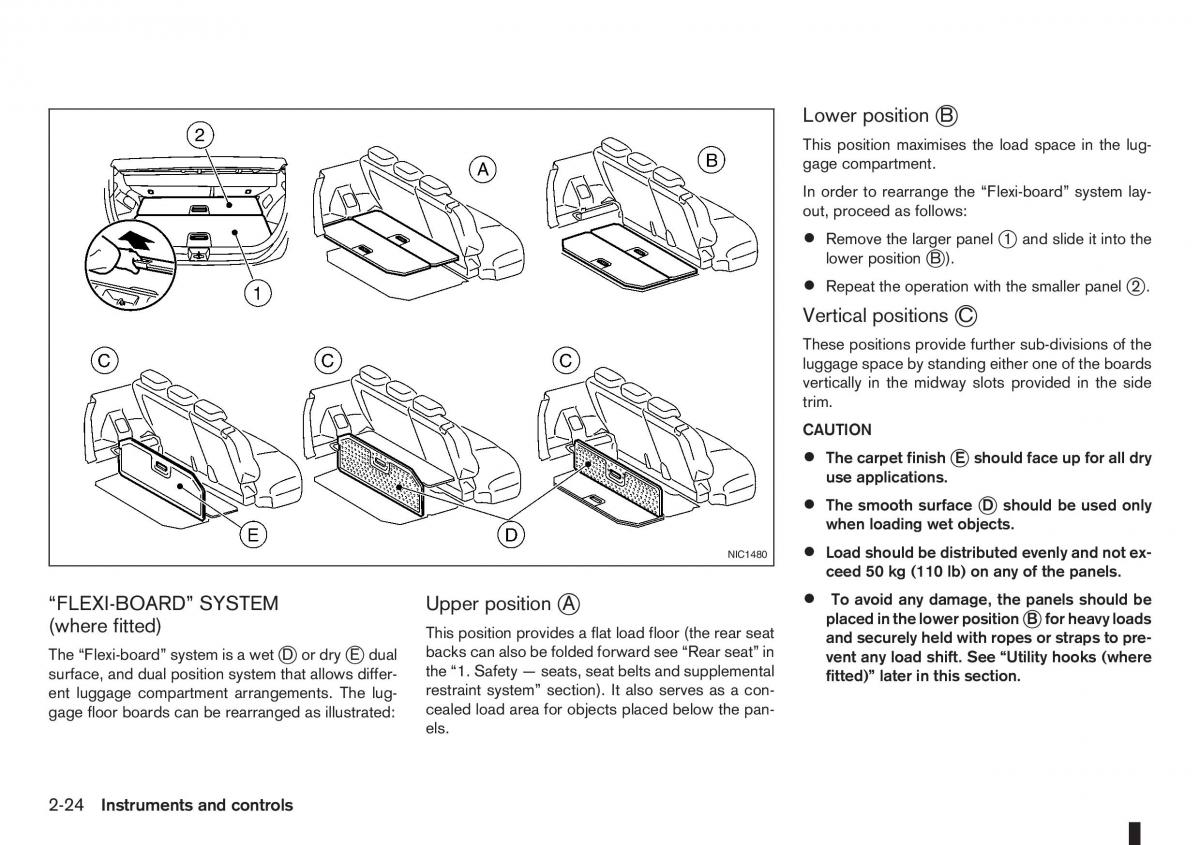 Nissan Note I 1 E11 owners manual / page 66