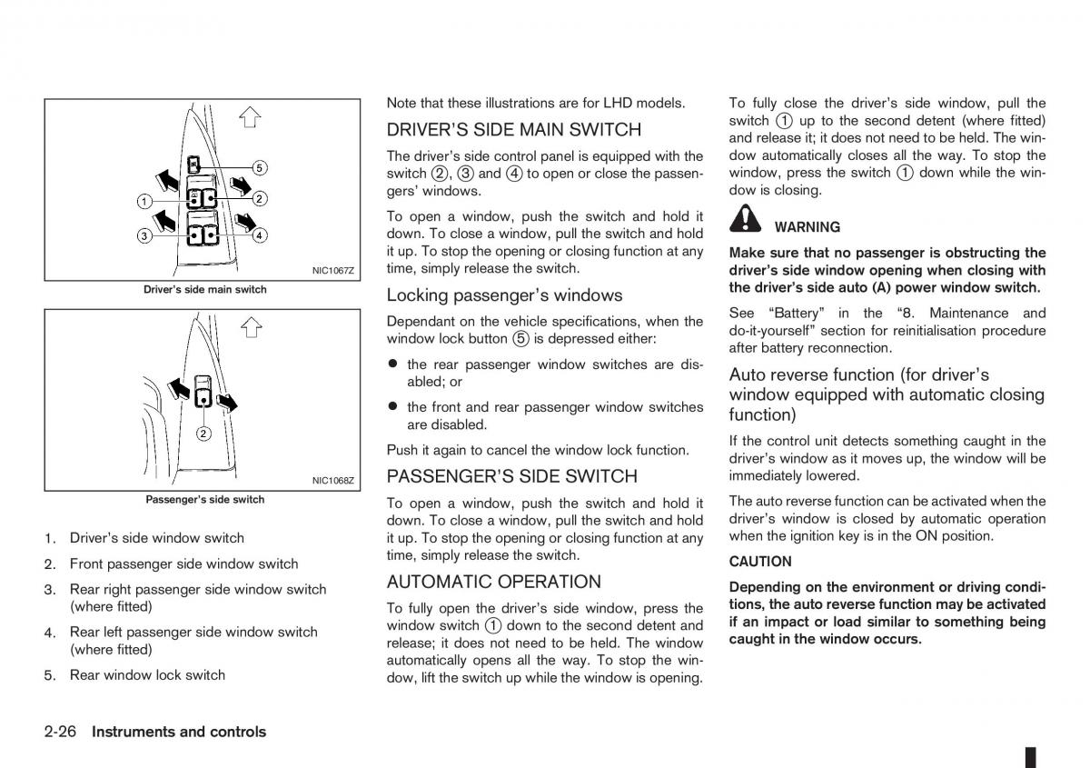 Nissan Note I 1 E11 owners manual / page 68