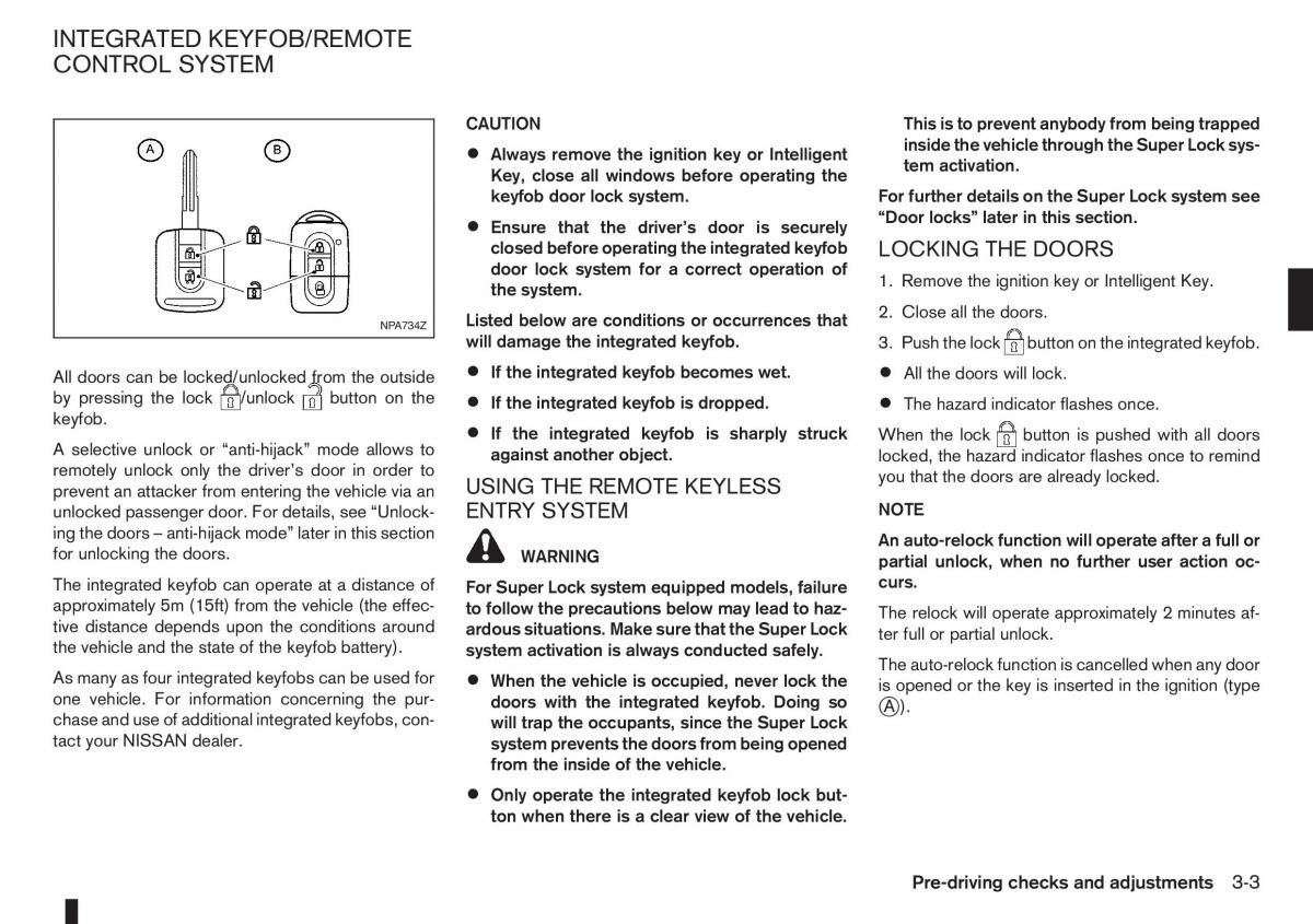 Nissan Note I 1 E11 owners manual / page 73