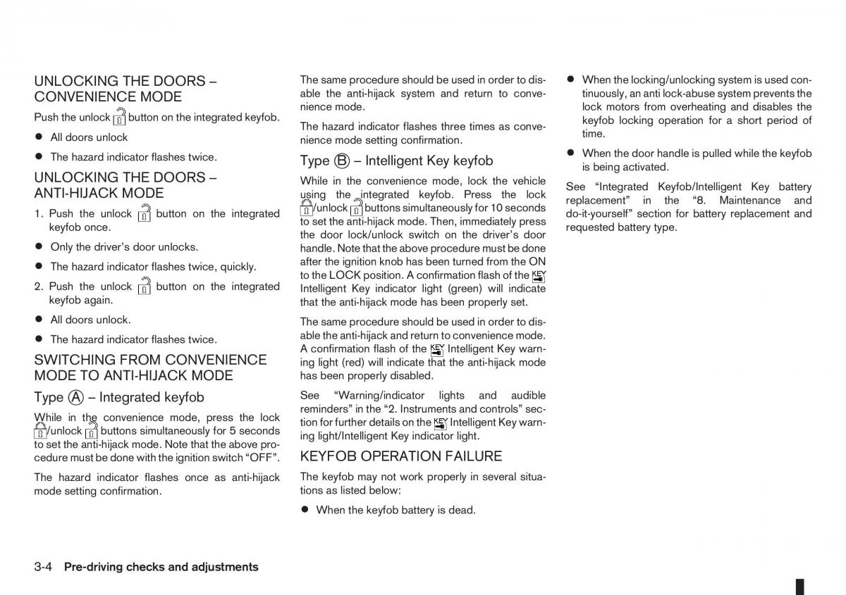 Nissan Note I 1 E11 owners manual / page 74