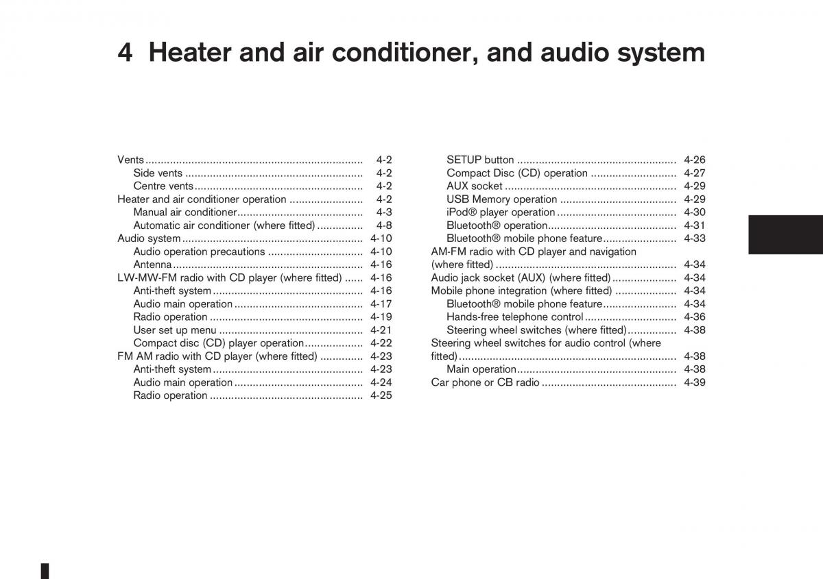 Nissan Note I 1 E11 owners manual / page 85