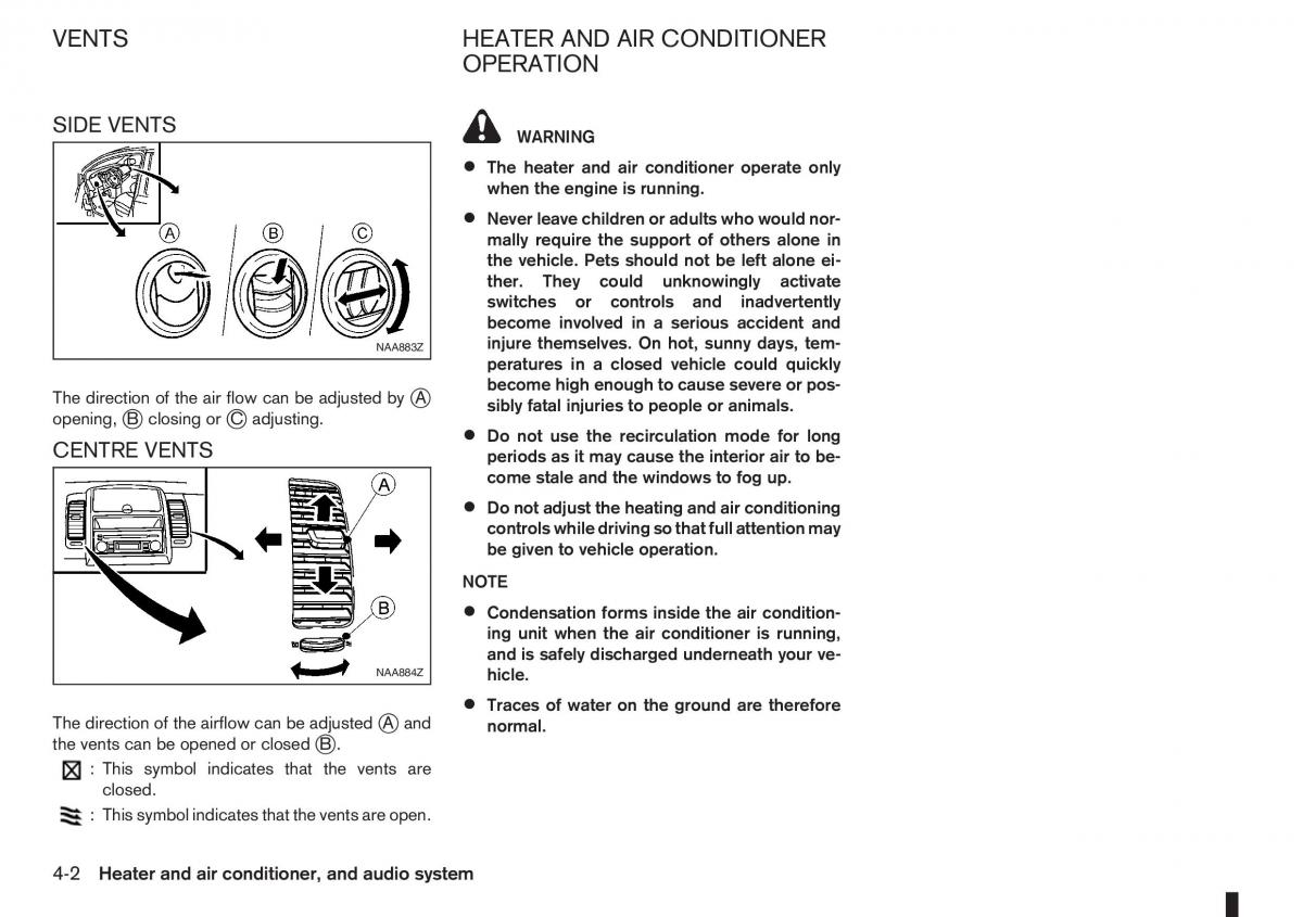 Nissan Note I 1 E11 owners manual / page 86