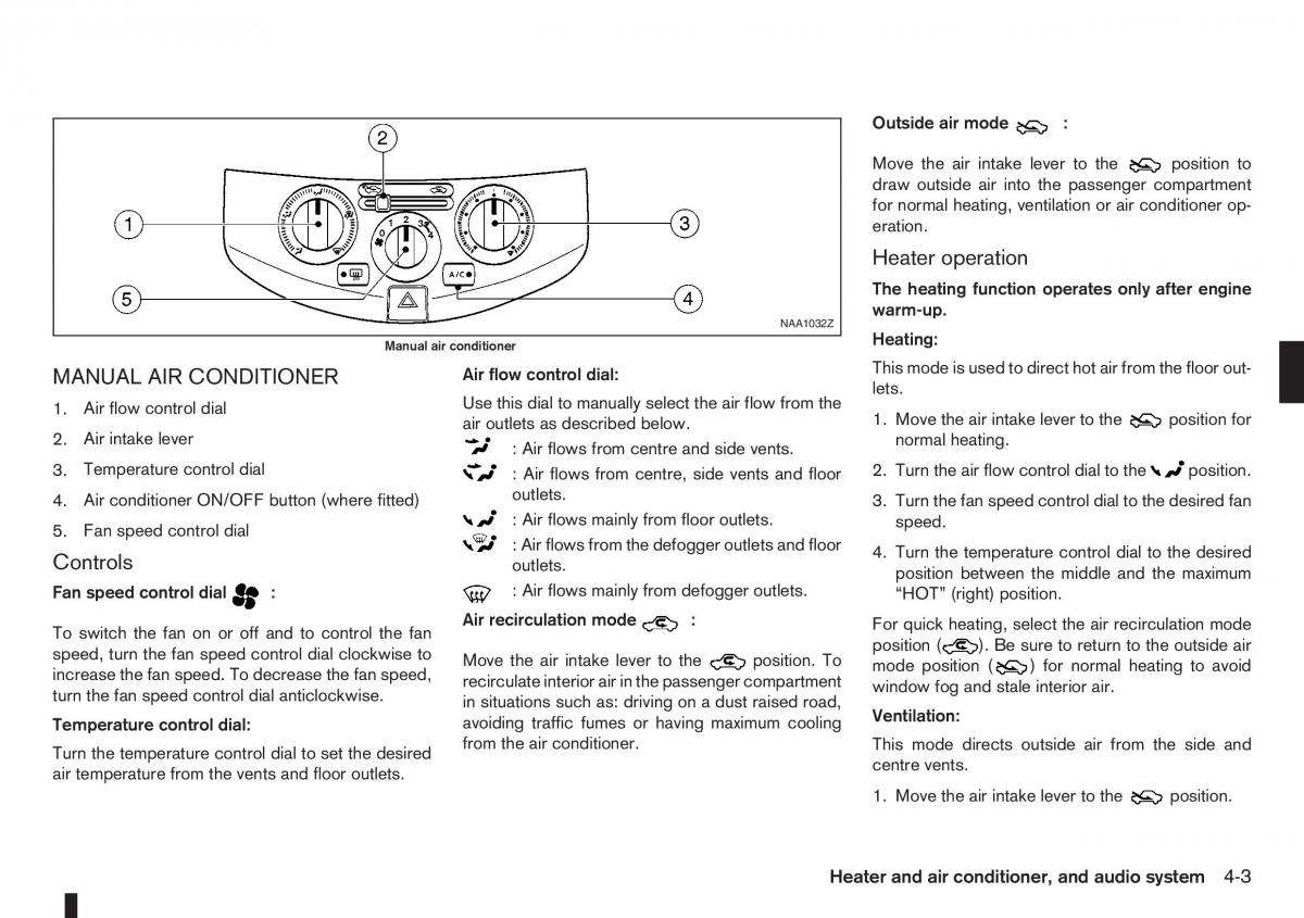 Nissan Note I 1 E11 owners manual / page 87