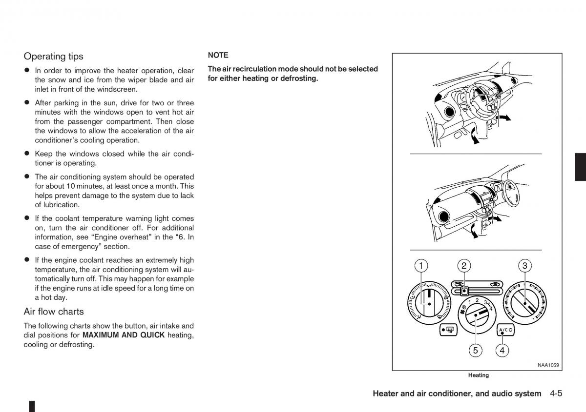 Nissan Note I 1 E11 owners manual / page 89