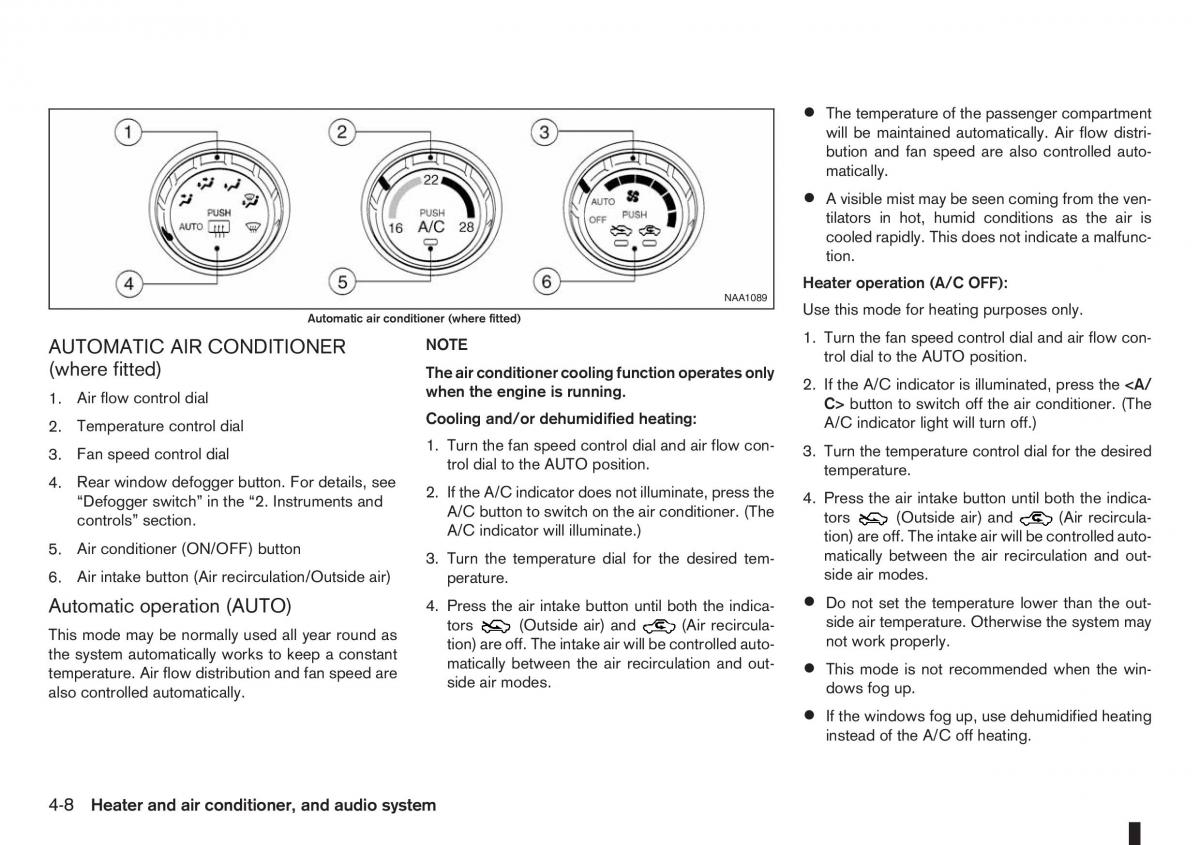 Nissan Note I 1 E11 owners manual / page 92