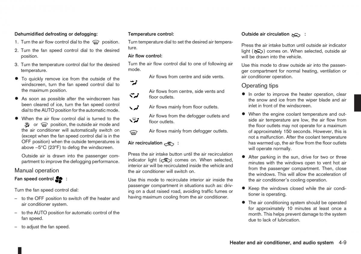 Nissan Note I 1 E11 owners manual / page 93