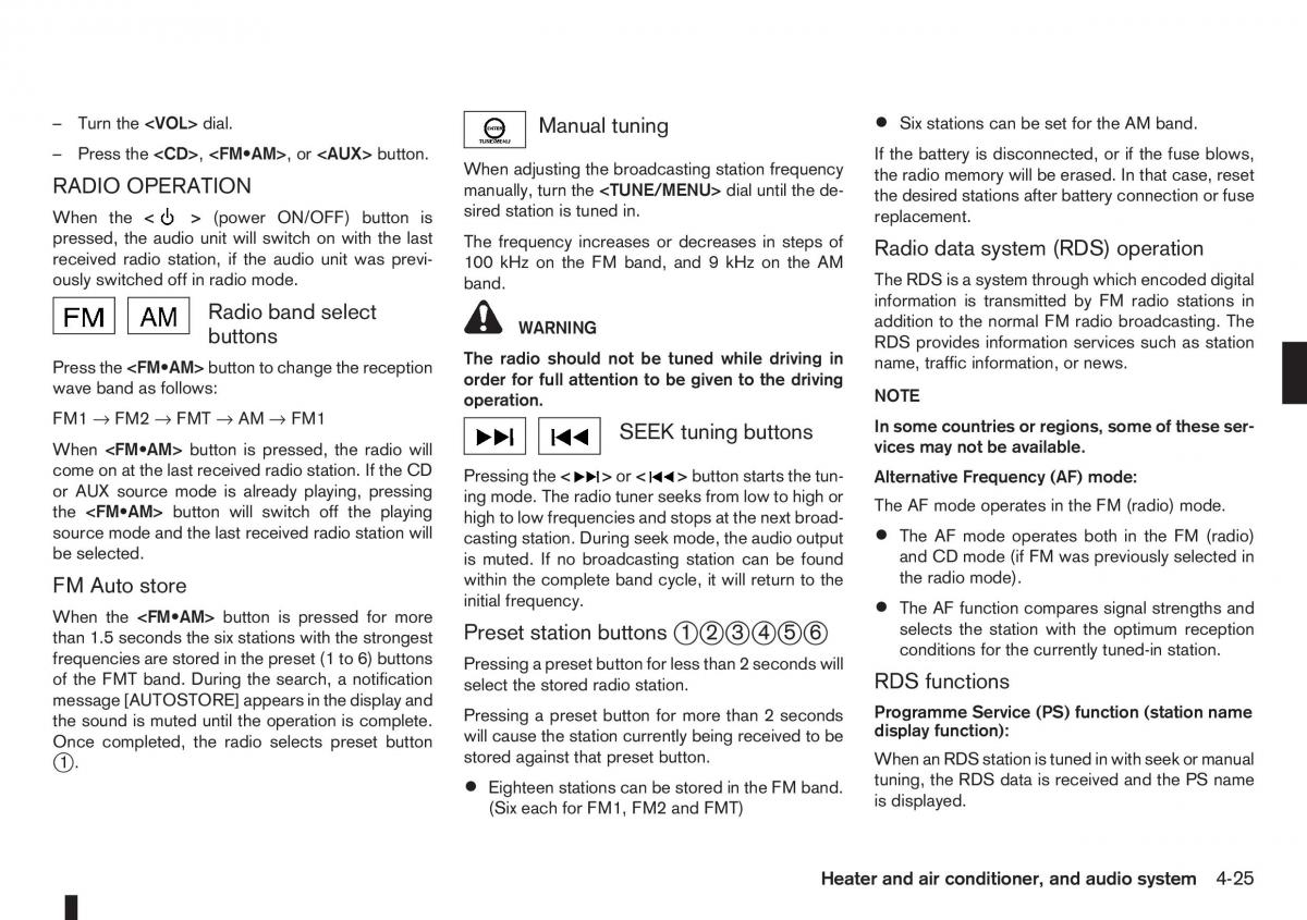 Nissan Note I 1 E11 owners manual / page 109