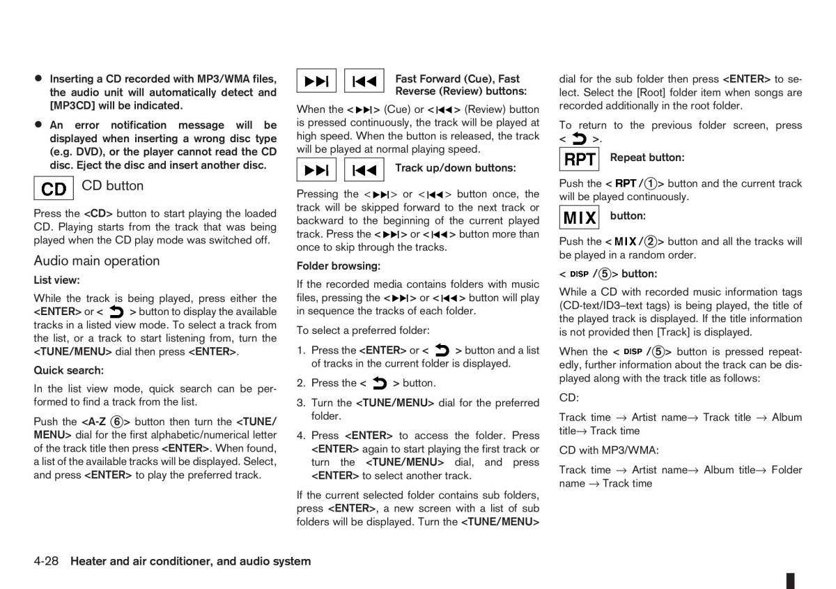 Nissan Note I 1 E11 owners manual / page 112