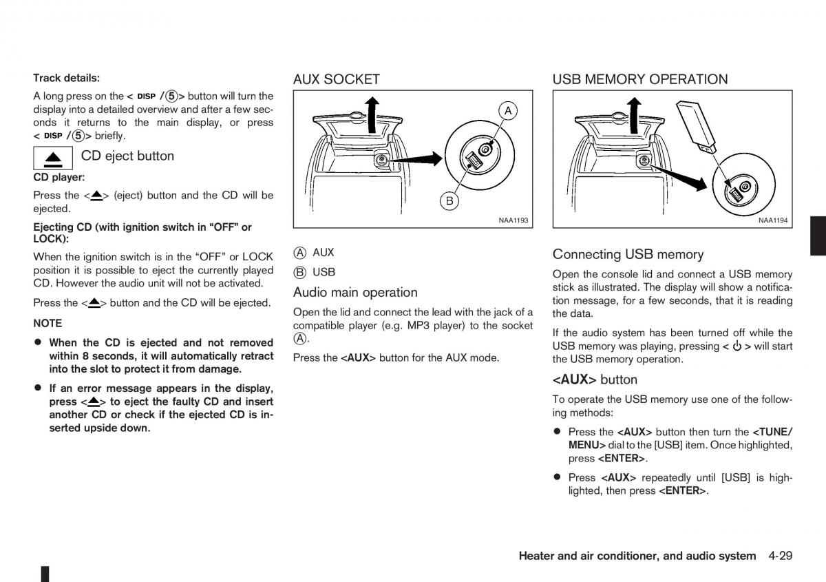 Nissan Note I 1 E11 owners manual / page 113