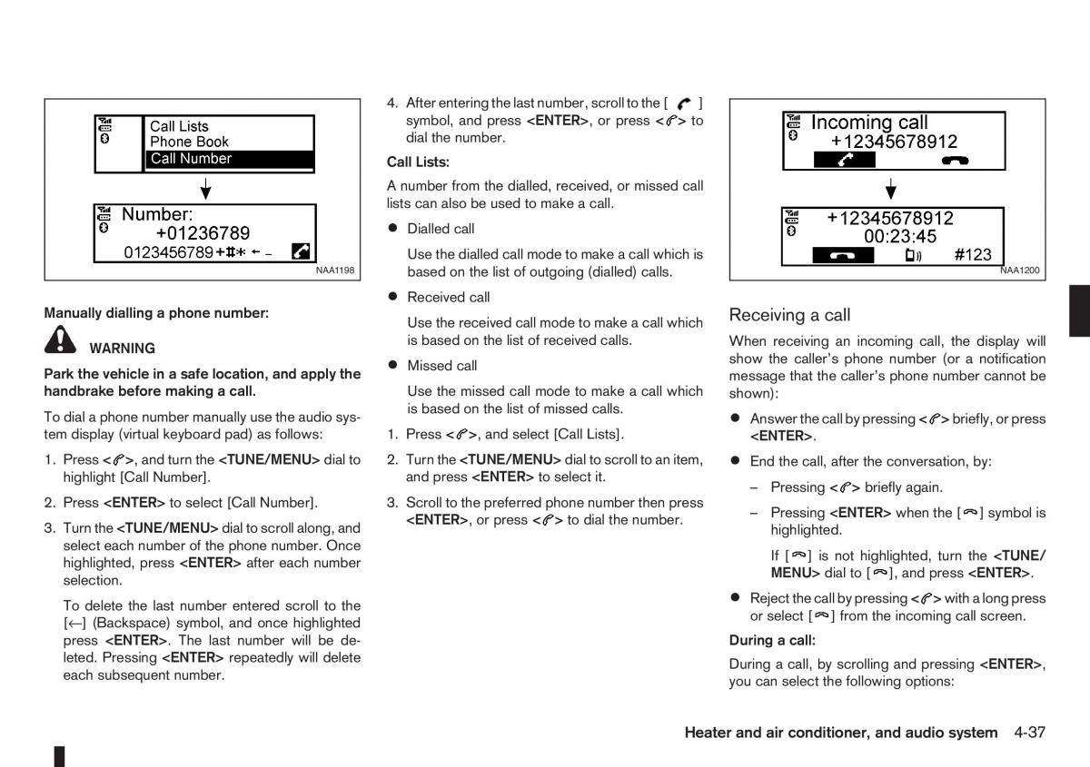 Nissan Note I 1 E11 owners manual / page 121