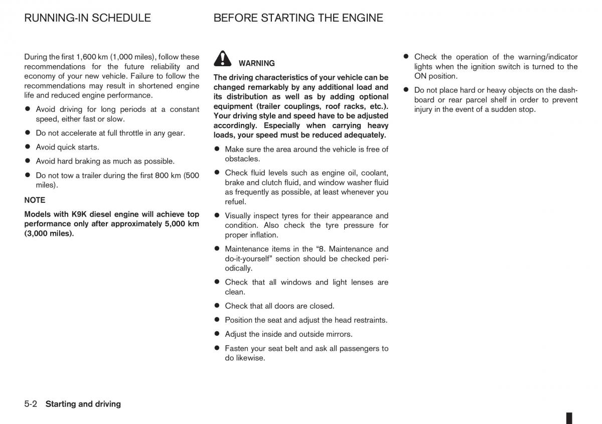 Nissan Note I 1 E11 owners manual / page 126