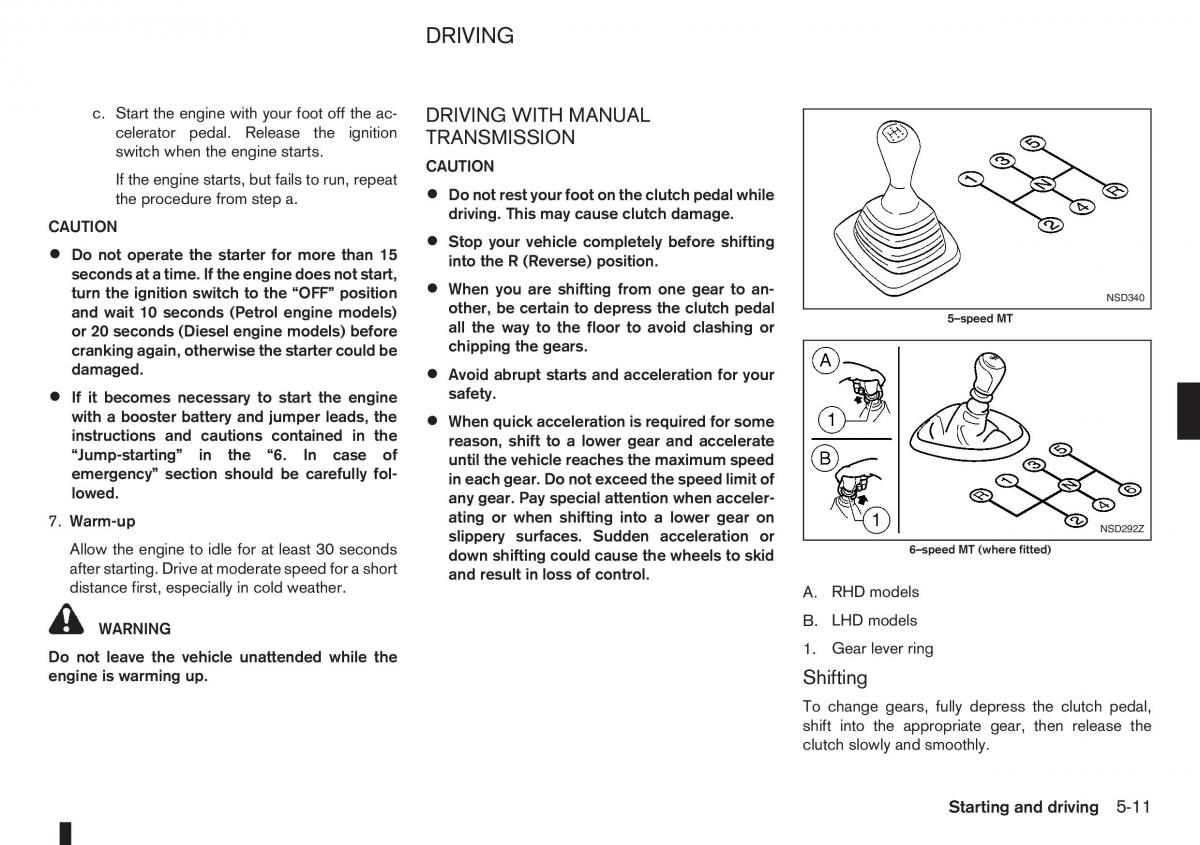 Nissan Note I 1 E11 owners manual / page 135