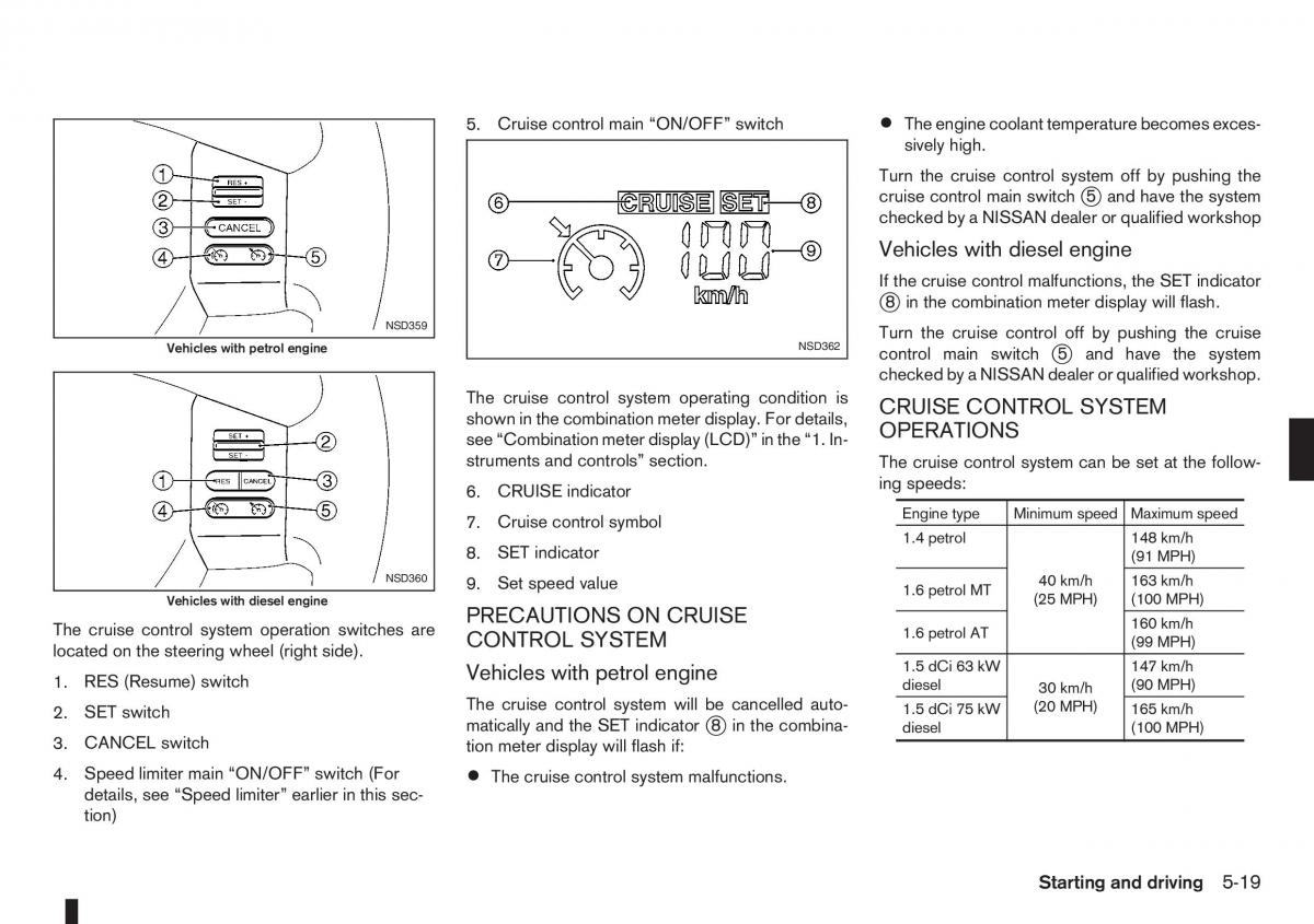 Nissan Note I 1 E11 owners manual / page 143