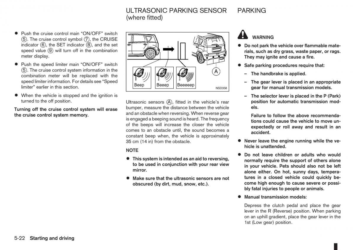 Nissan Note I 1 E11 owners manual / page 146