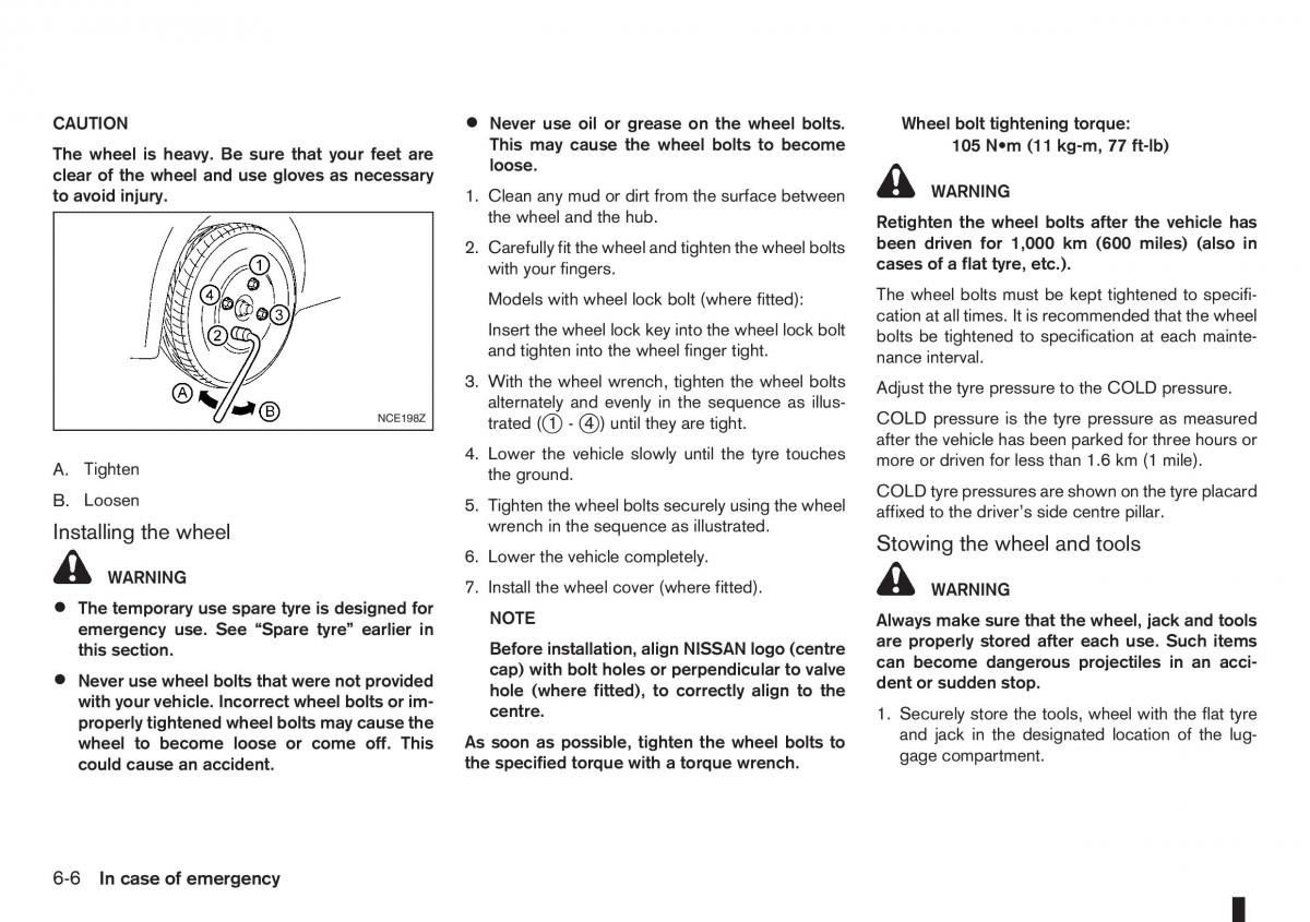 Nissan Note I 1 E11 owners manual / page 162