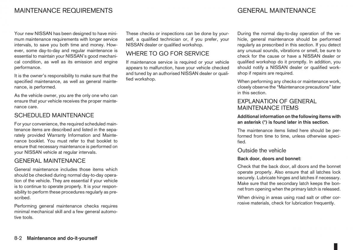 Nissan Note I 1 E11 owners manual / page 178