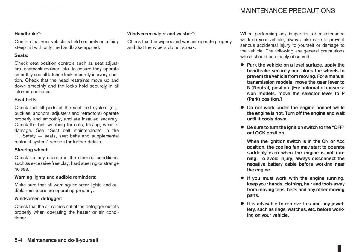 Nissan Note I 1 E11 owners manual / page 180