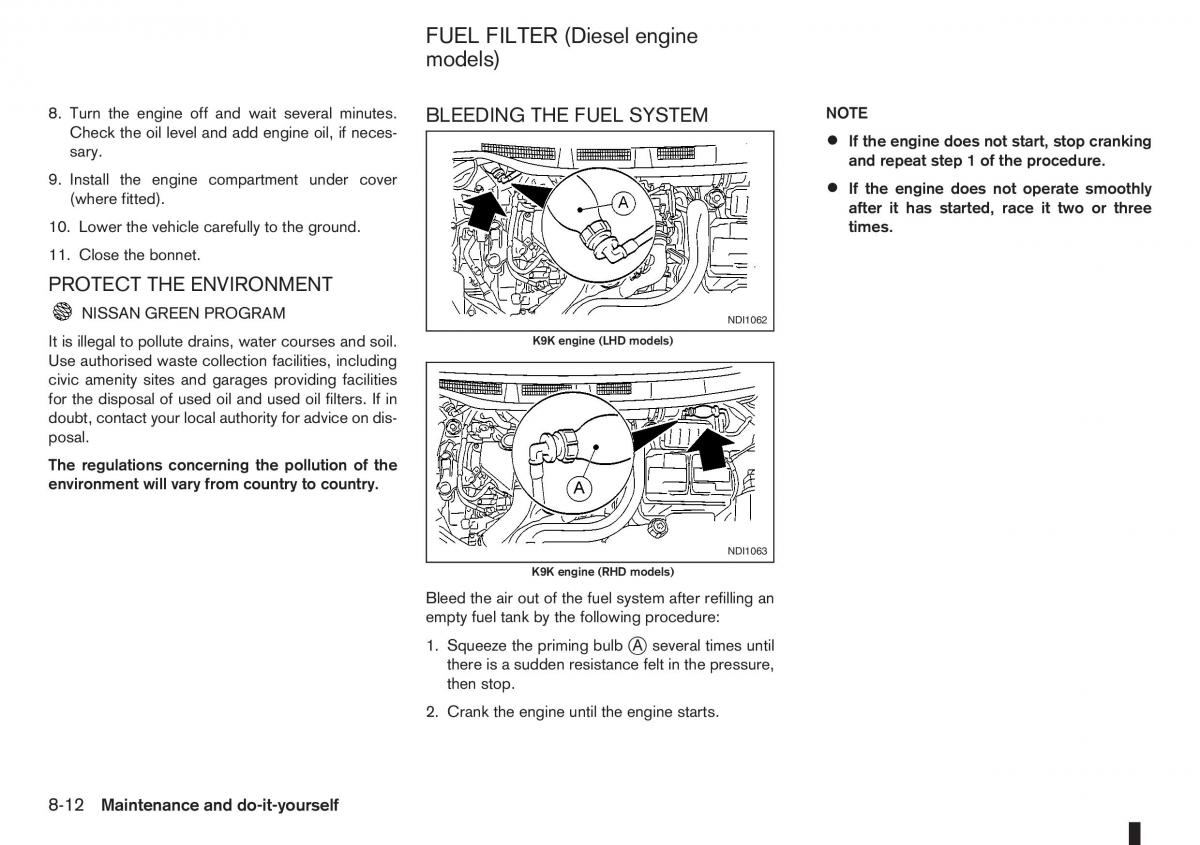 Nissan Note I 1 E11 owners manual / page 188