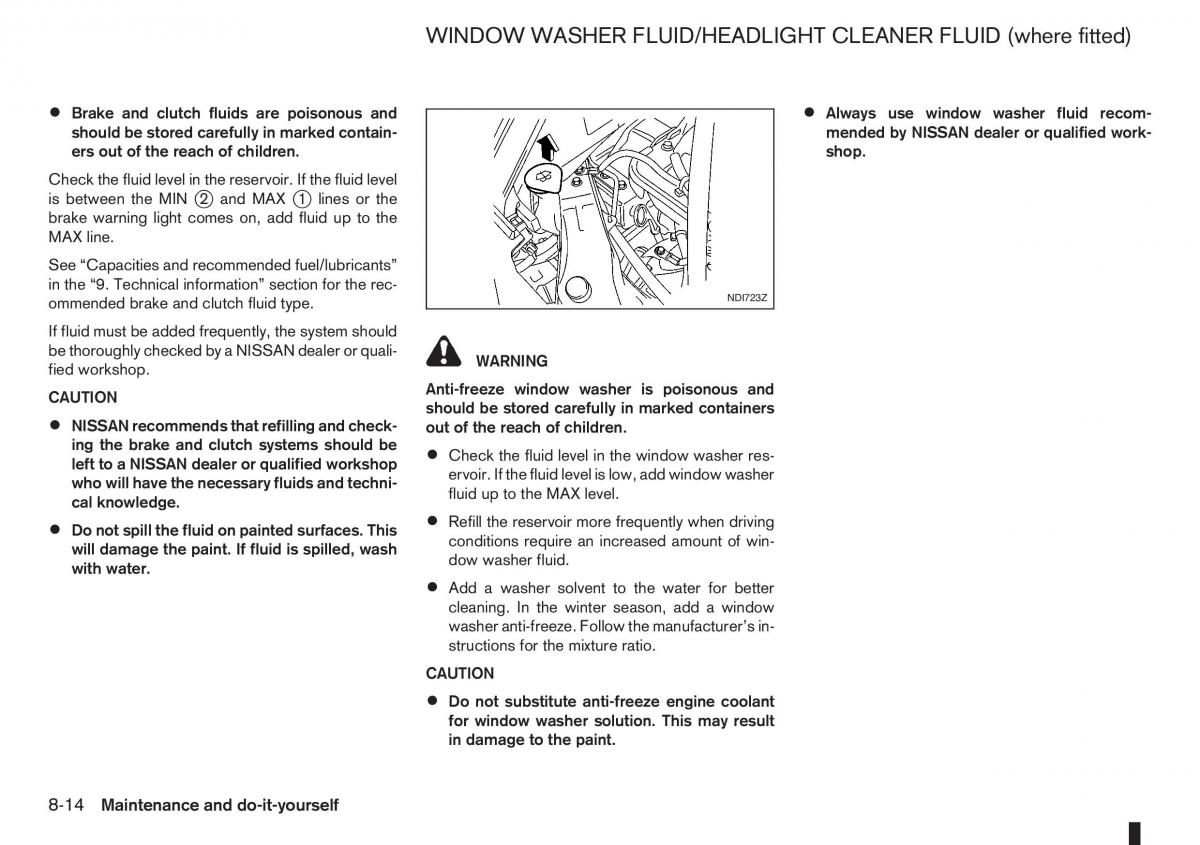 Nissan Note I 1 E11 owners manual / page 190