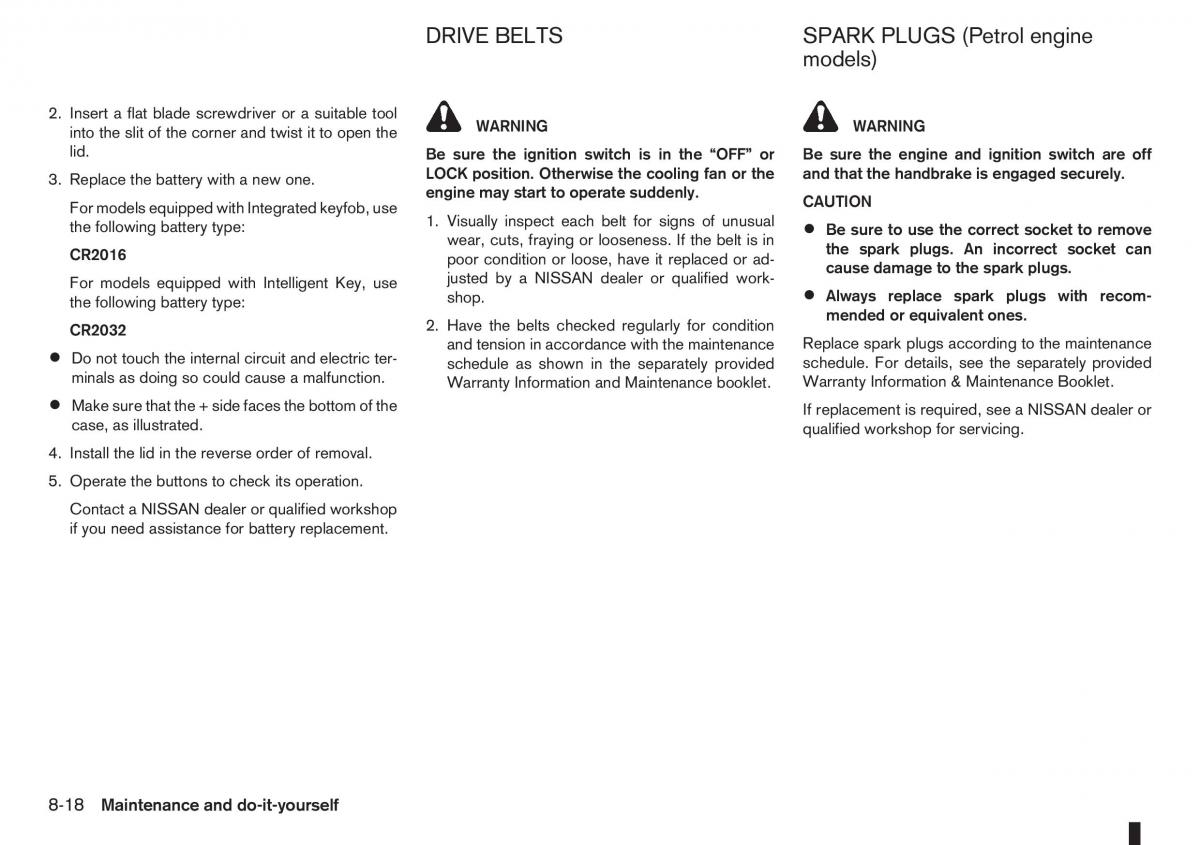 Nissan Note I 1 E11 owners manual / page 194