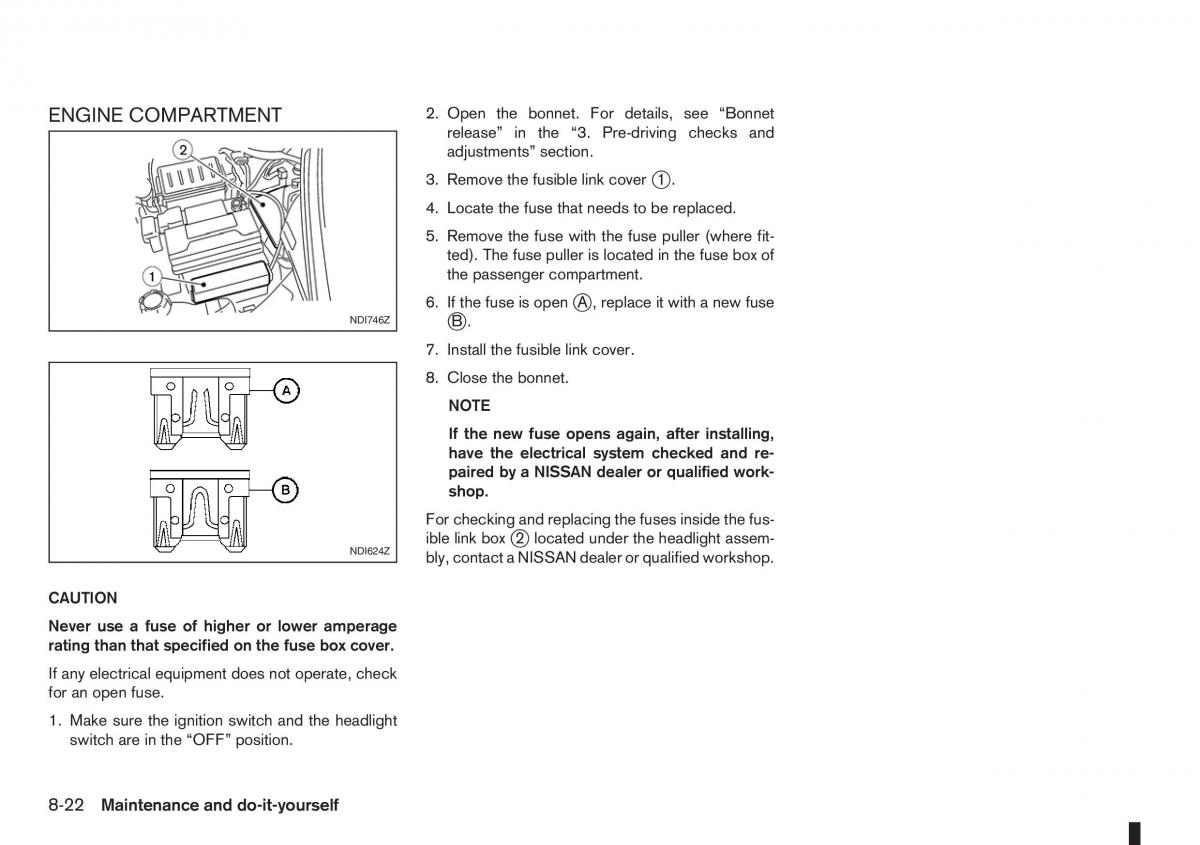 Nissan Note I 1 E11 owners manual / page 198