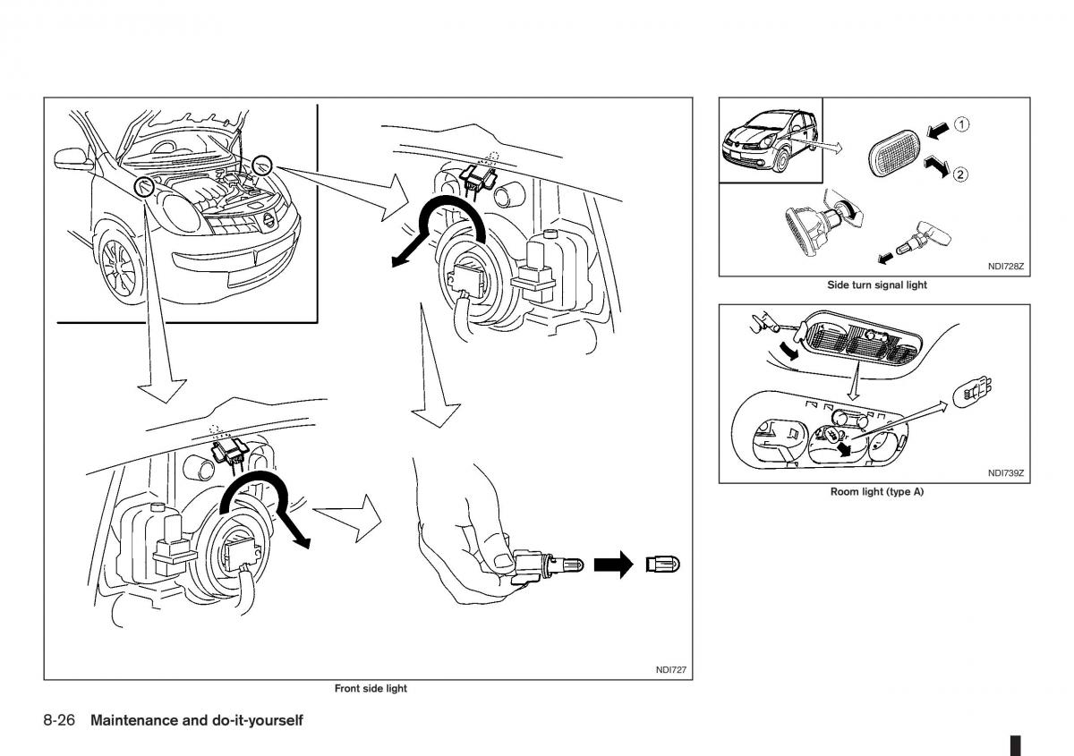 Nissan Note I 1 E11 owners manual / page 202