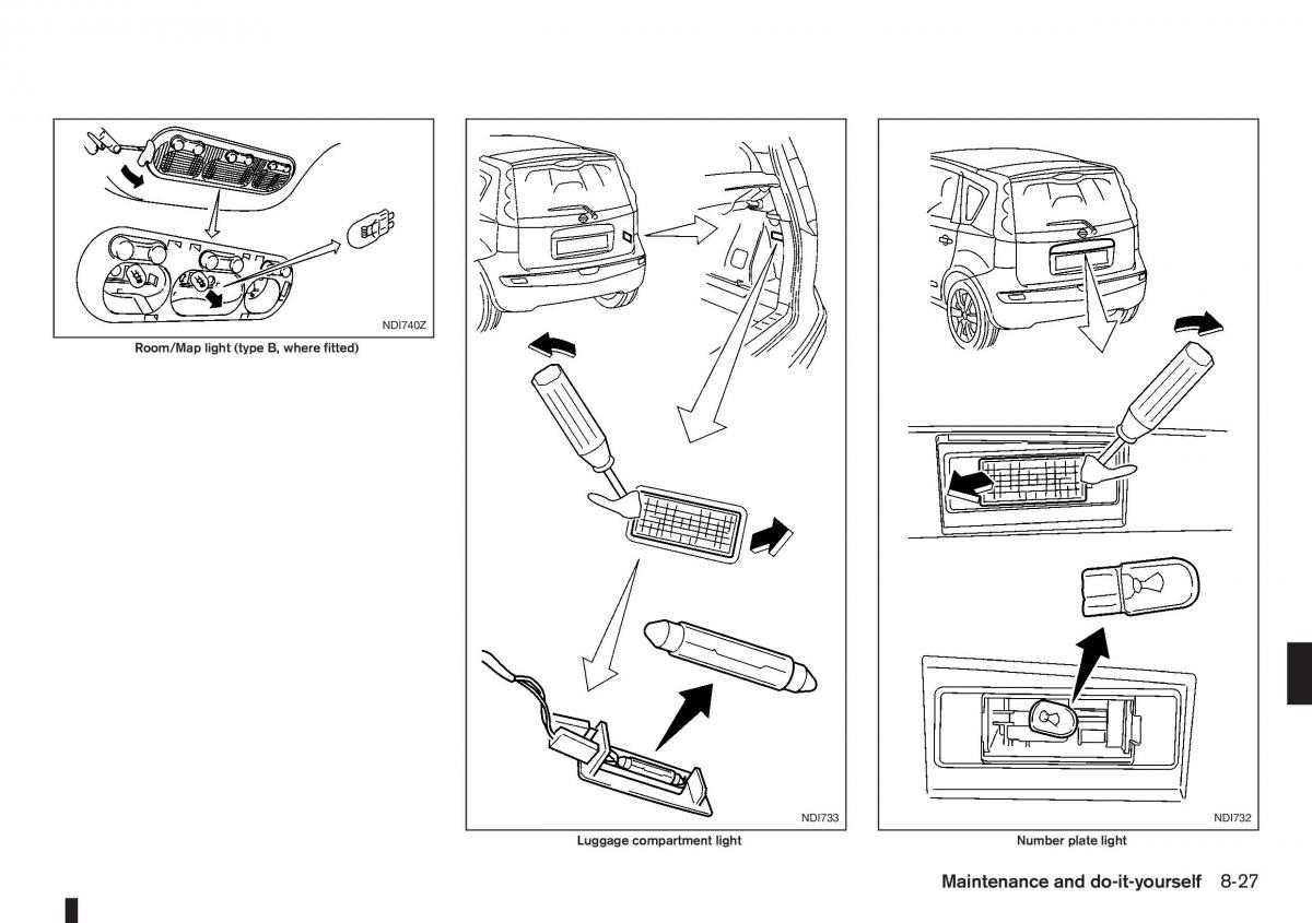 Nissan Note I 1 E11 owners manual / page 203