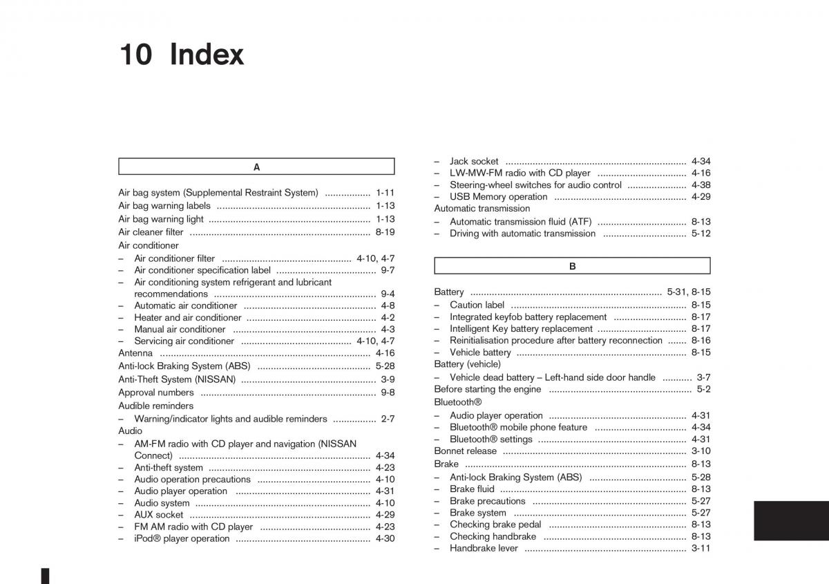 Nissan Note I 1 E11 owners manual / page 221