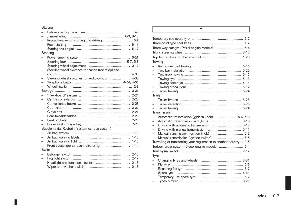 Nissan Note I 1 E11 owners manual / page 227