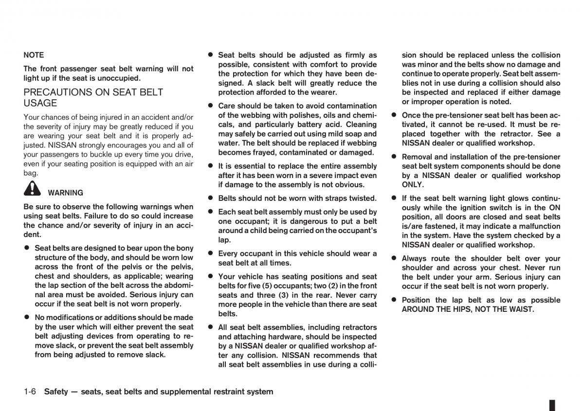 Nissan Note I 1 E11 owners manual / page 24