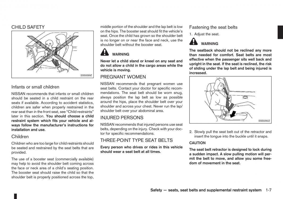 Nissan Note I 1 E11 owners manual / page 25