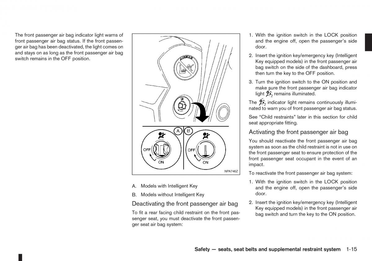 Nissan Note I 1 E11 owners manual / page 33