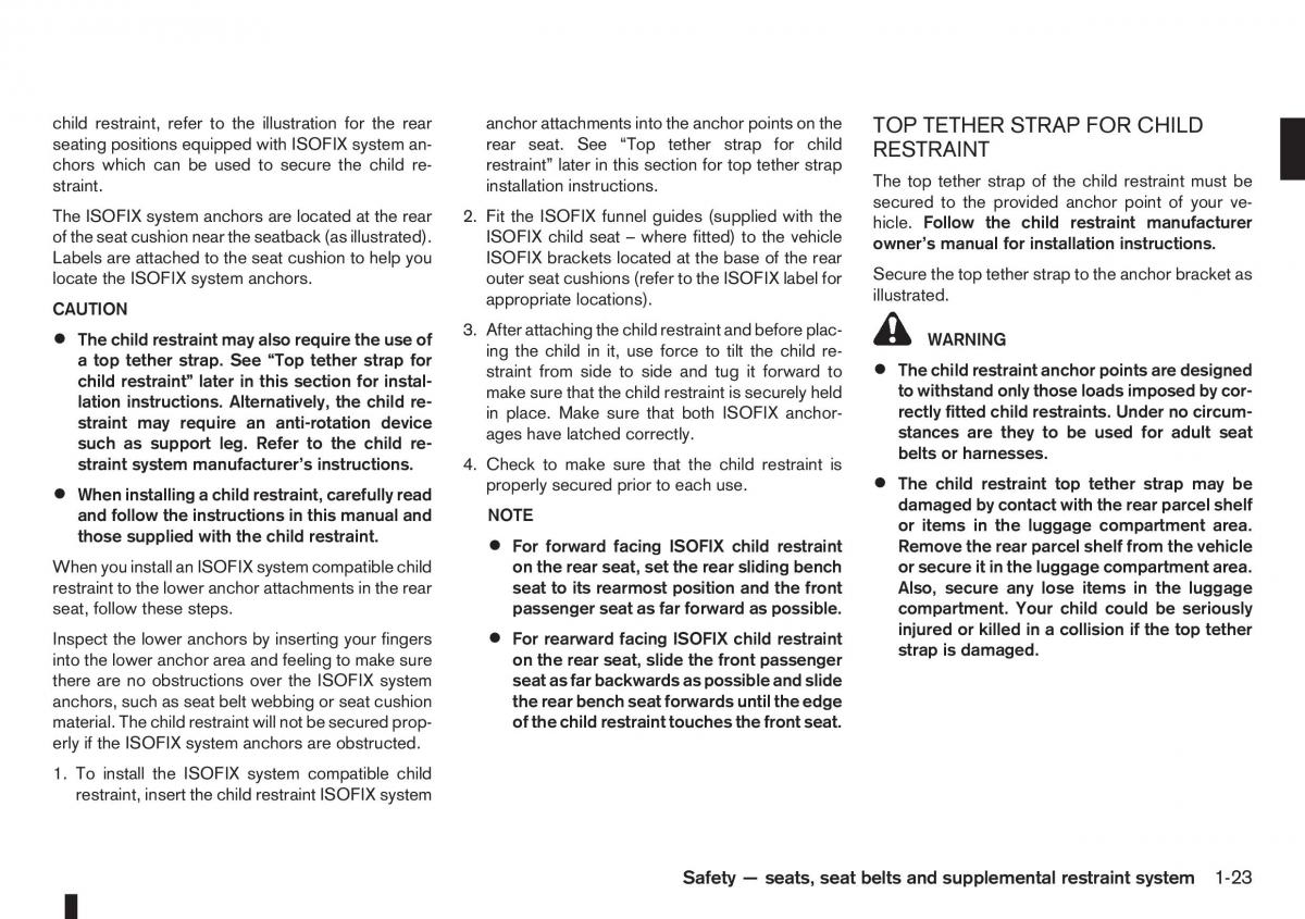 Nissan Note I 1 E11 owners manual / page 41