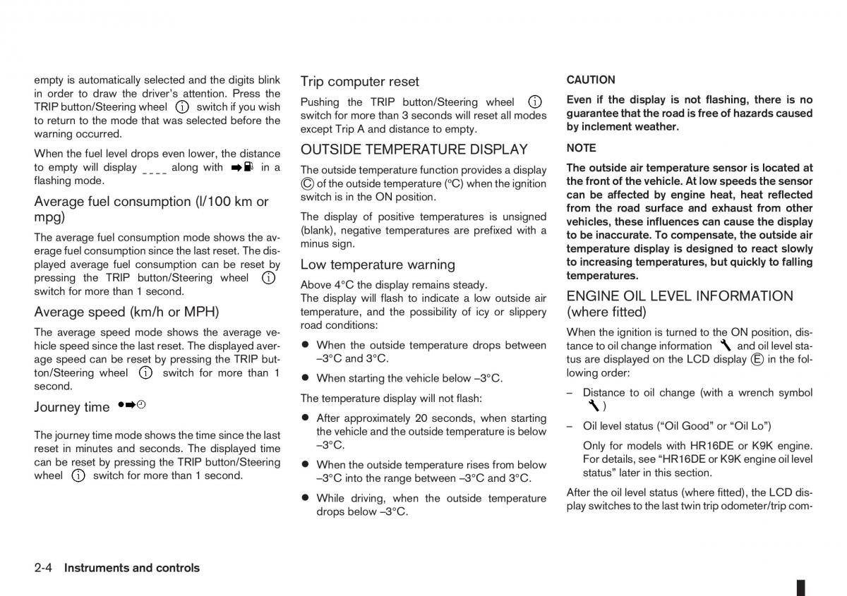 Nissan Note I 1 E11 owners manual / page 46