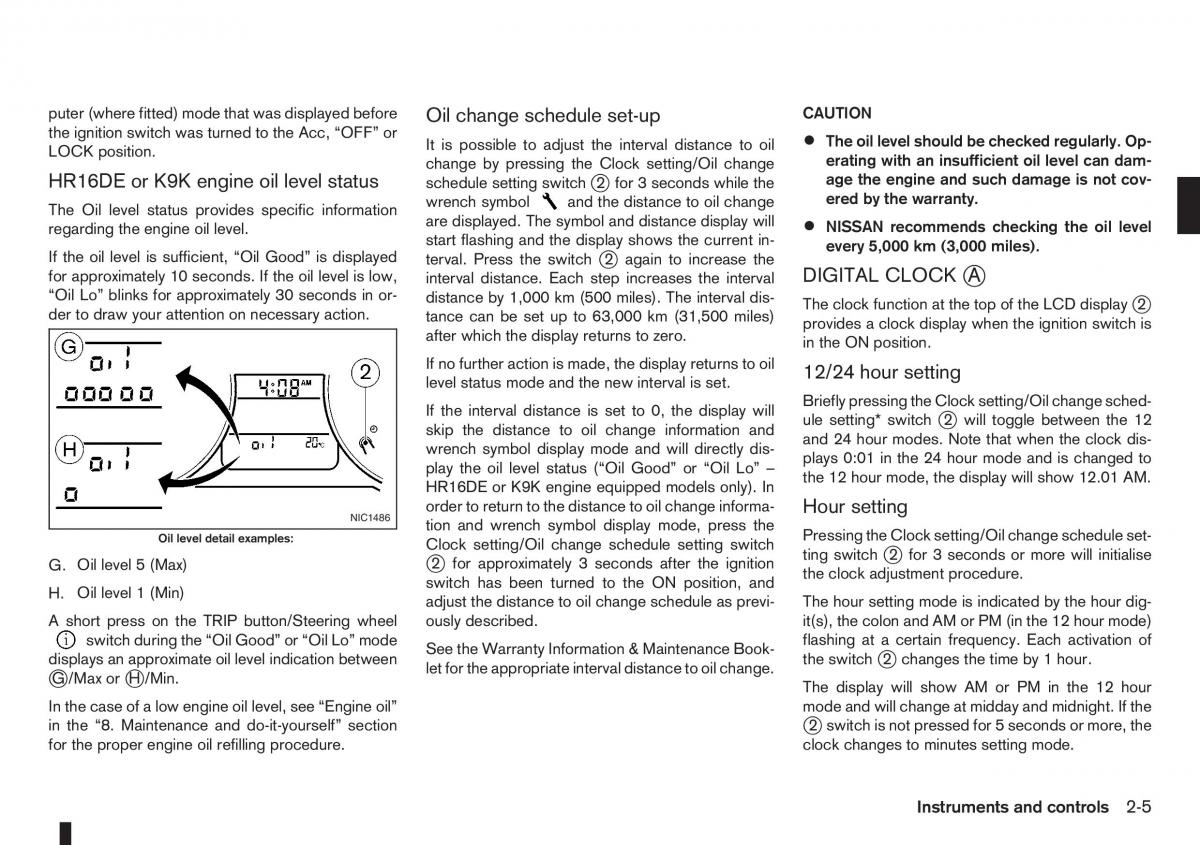 Nissan Note I 1 E11 owners manual / page 47