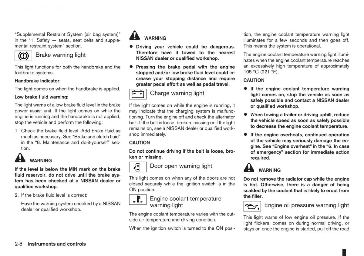 Nissan Note I 1 E11 owners manual / page 50