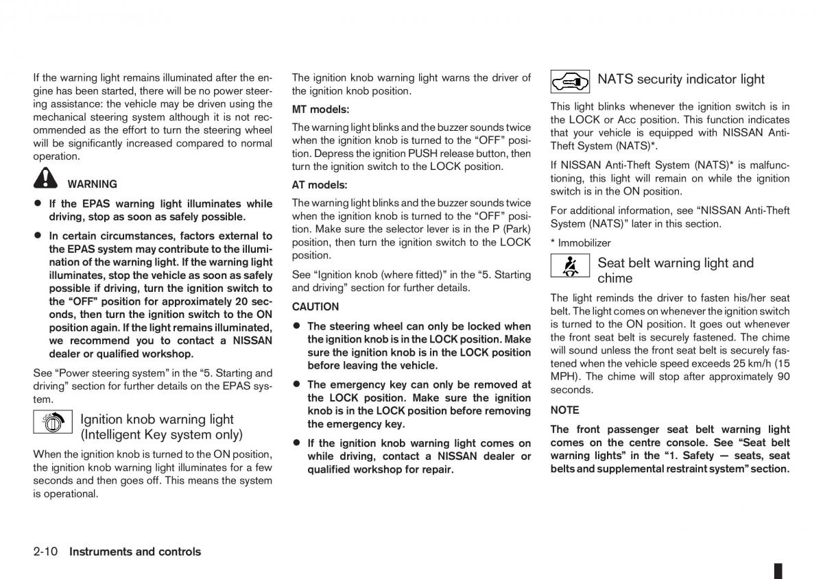 Nissan Note I 1 E11 owners manual / page 52