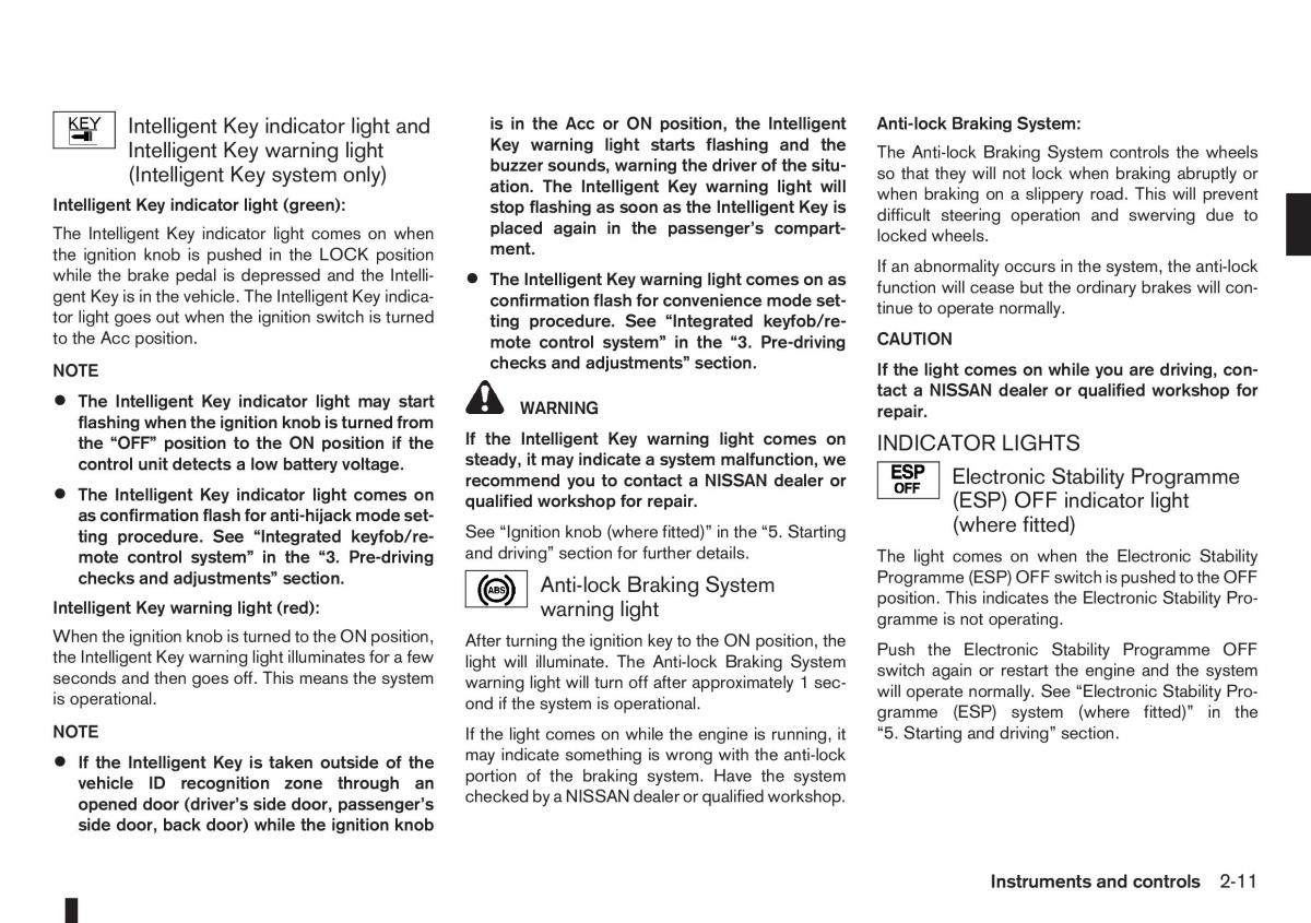 Nissan Note I 1 E11 owners manual / page 53