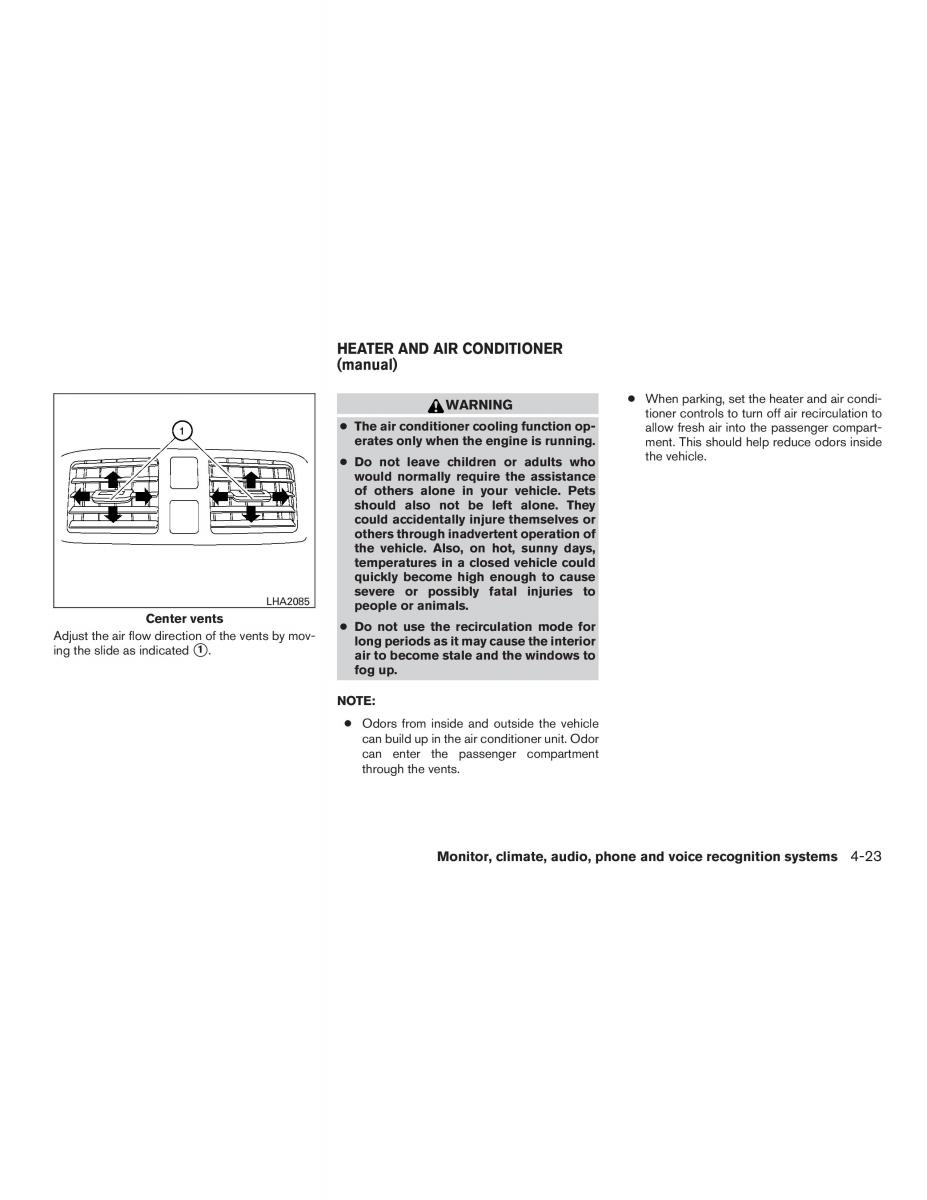 Nissan Note II 2 E12 owners manual / page 170