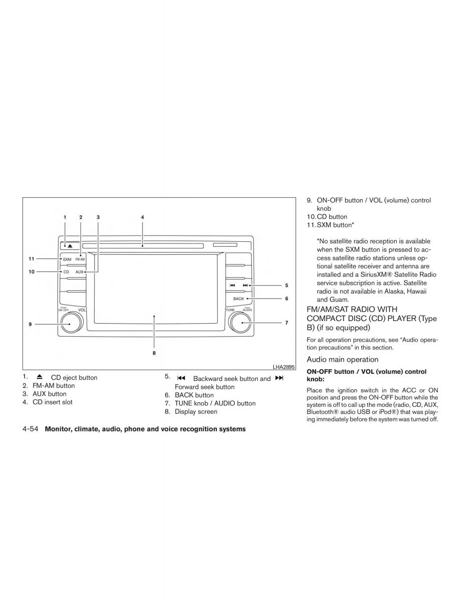 Nissan Note II 2 E12 owners manual / page 201