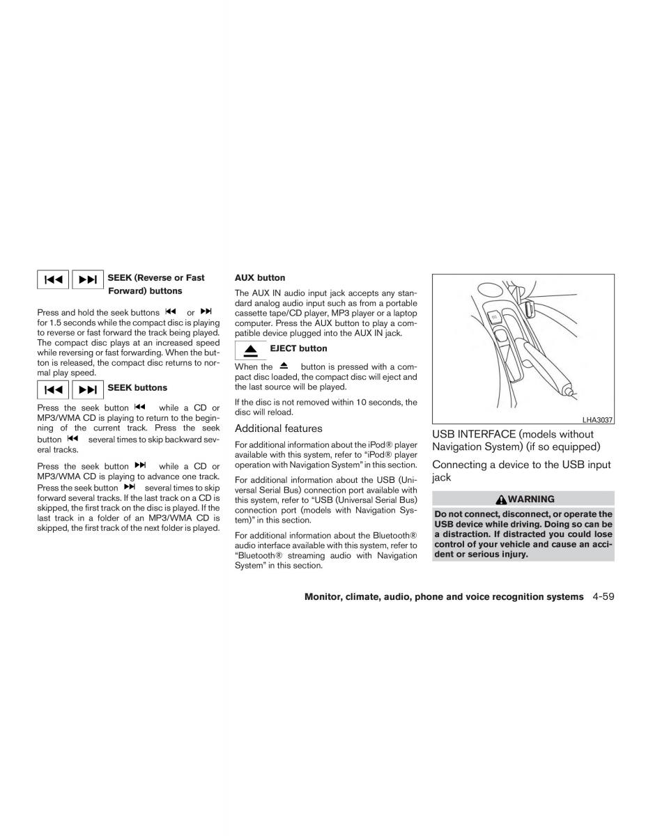 Nissan Note II 2 E12 owners manual / page 206