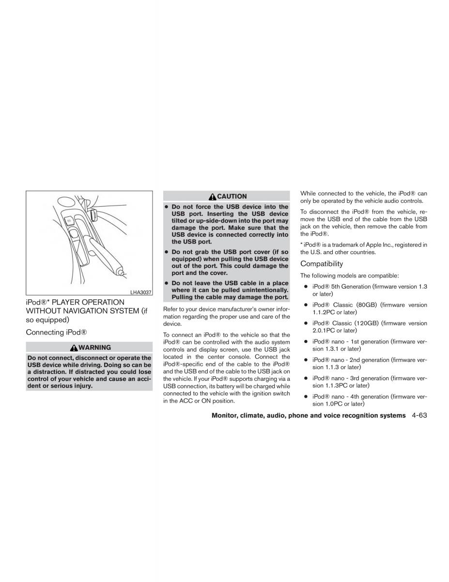 Nissan Note II 2 E12 owners manual / page 210