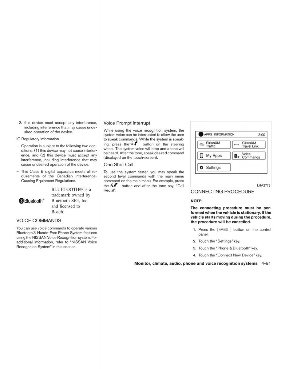 Nissan Note II 2 E12 owners manual / page 238