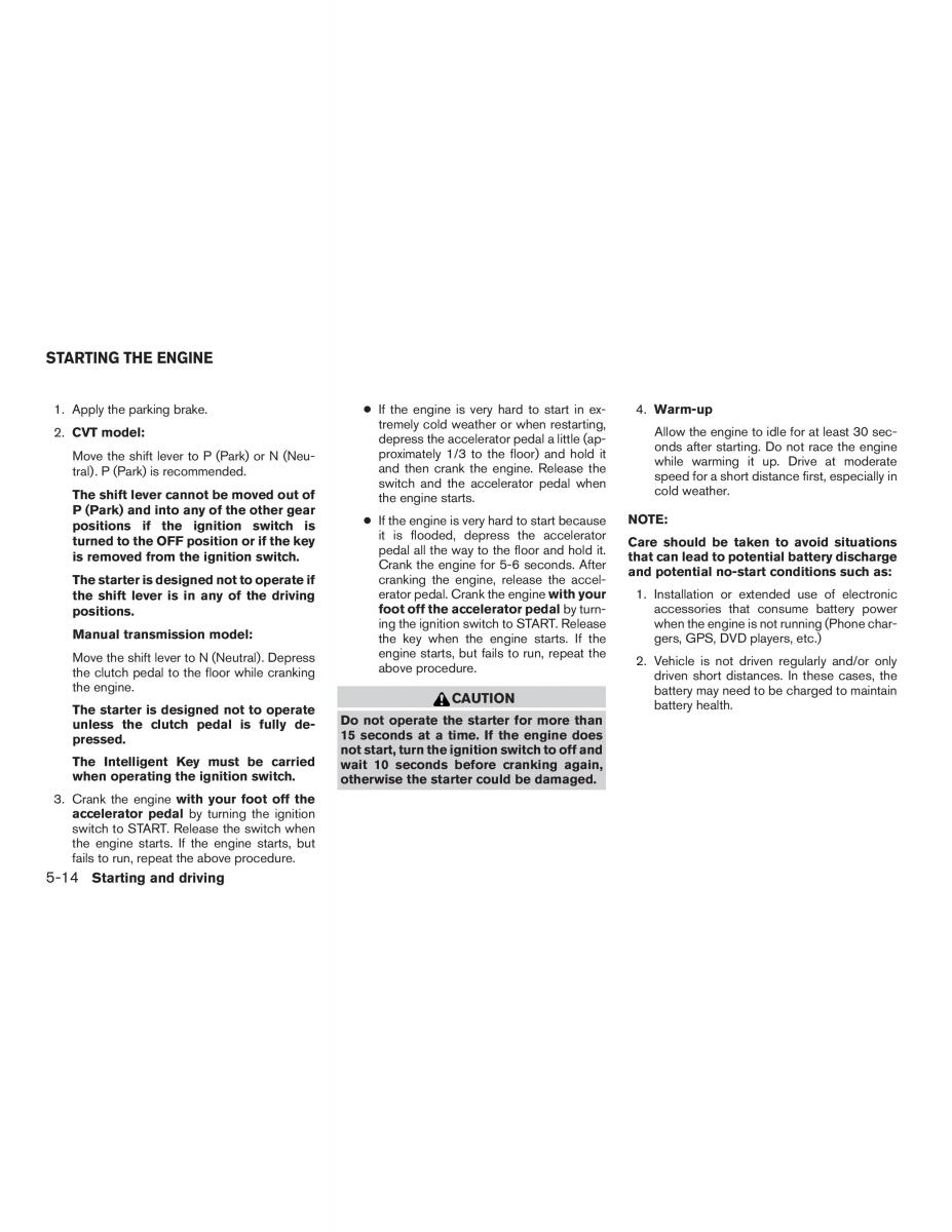 Nissan Note II 2 E12 owners manual / page 263