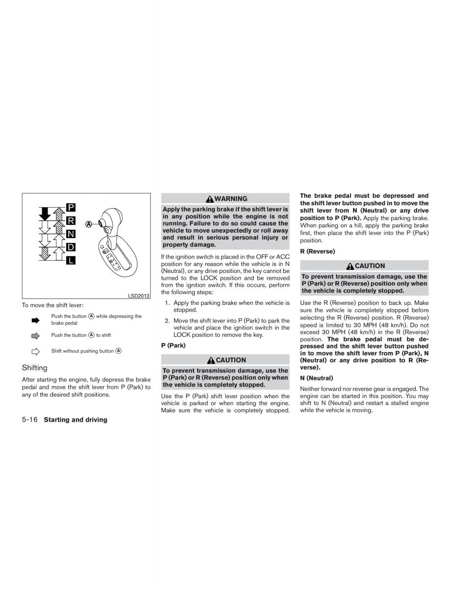 Nissan Note II 2 E12 owners manual / page 265