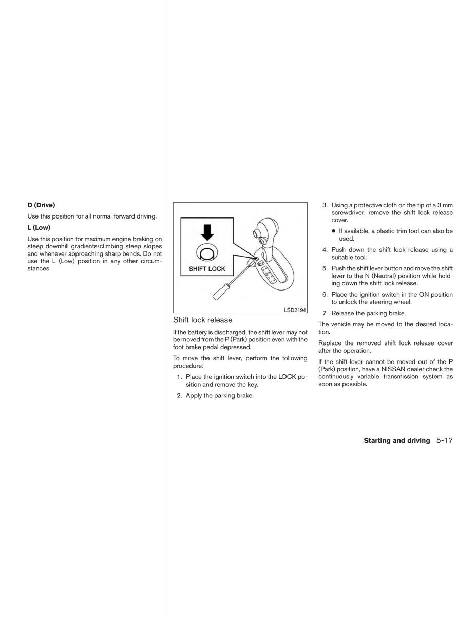 Nissan Note II 2 E12 owners manual / page 266